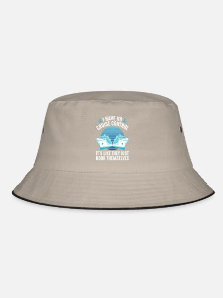 Ich habe keinen lustigen Cruise-Control-Urlaub - Bucket Hat - Khaki/Schwarz