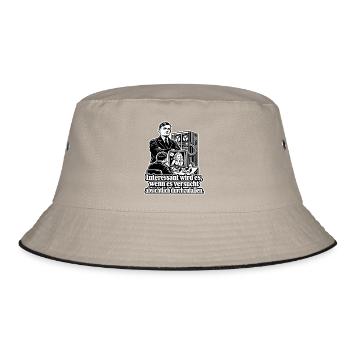 Turing Test - Bucket Hat - Khaki/Schwarz - Vorne