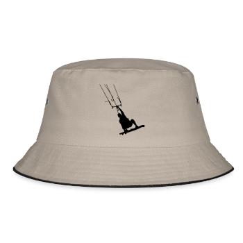 Kiter - Bucket Hat - Khaki/Schwarz - Vorne