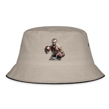 Boxer - Bucket Hat - khaki/black - Front