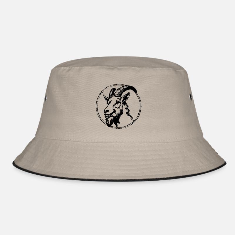 Ziege Steinbock Ziegenbock Bucket Hat