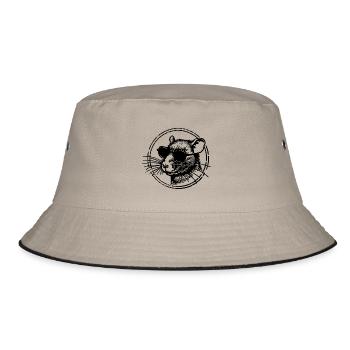 Maus Ratte - Bucket Hat - Khaki/Schwarz - Vorne