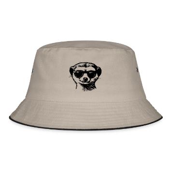 Meerkat - Bucket Hat - khaki/black - Front