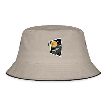 SELFIE NAVEL - Bucket Hat - khaki/black - Front