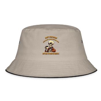 Bone dry coffee - Bucket Hat - khaki/black - Front