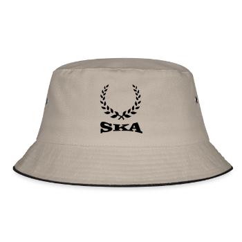 ska laurel - Bucket Hat - Khaki/Schwarz - Vorne