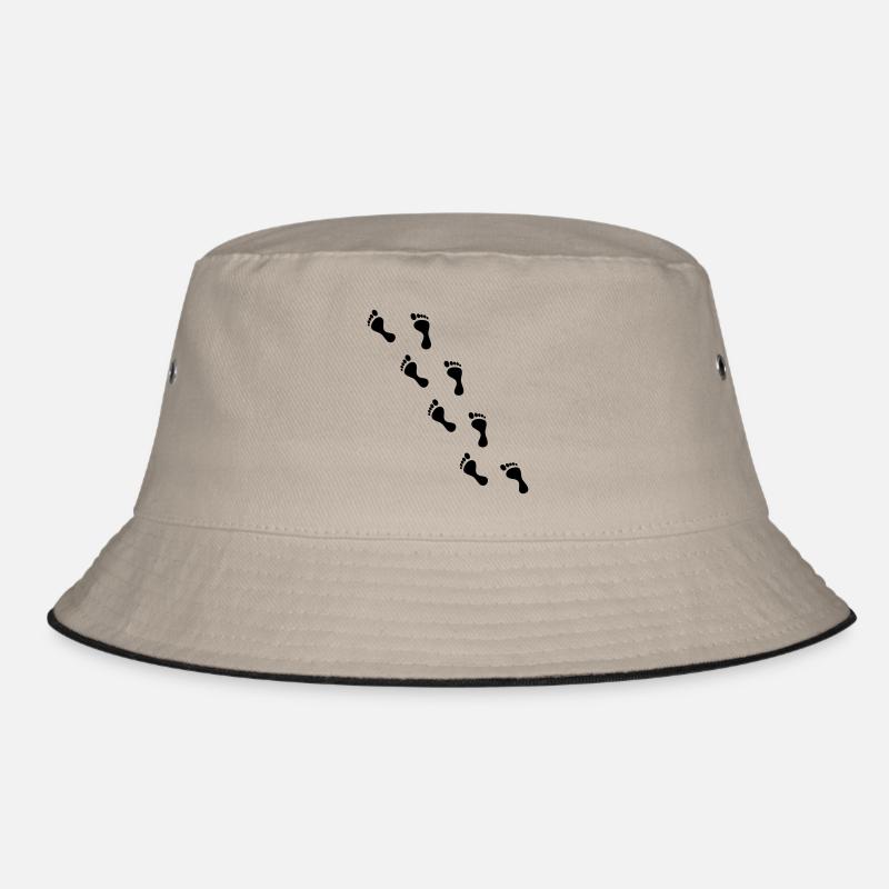 Spuren - Bucket Hat - Khaki/Schwarz