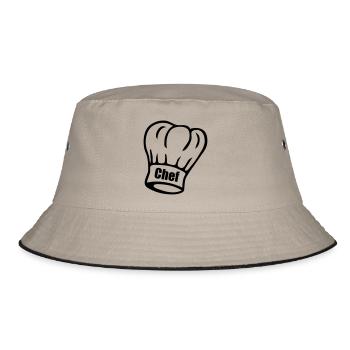 Chef - Bucket Hat - Khaki/Schwarz - Vorne