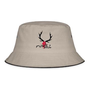 rock mi - Bucket Hat - khaki/black - Front
