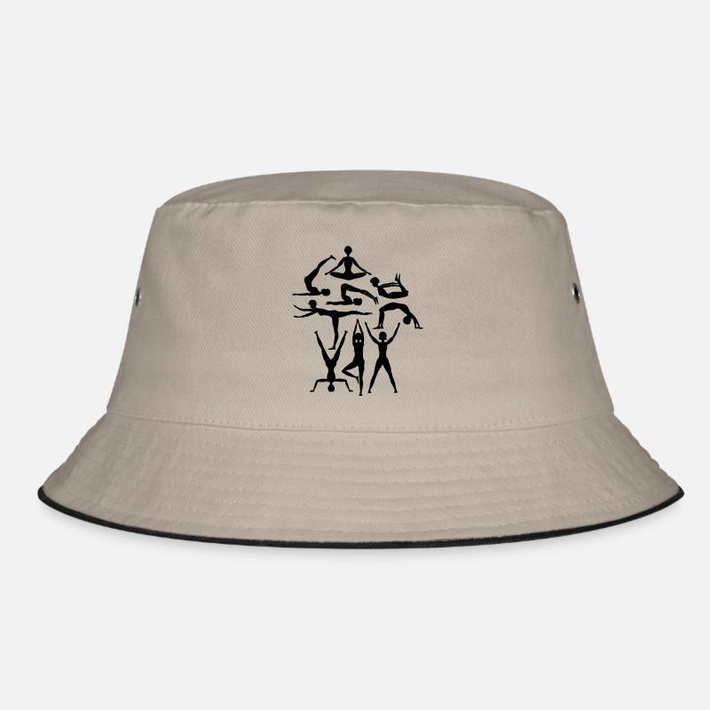 Gymnastik - Bucket Hat - Khaki/Schwarz
