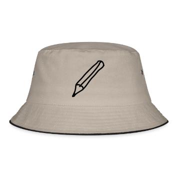 stift_1c - Bucket Hat - khaki/black - Front