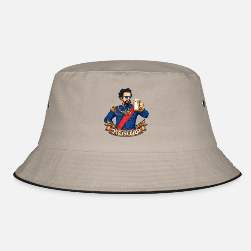 Bavaria-col - King Ludwig drunk - RAHMENLOS gift Bucket Hat