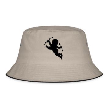 Amor - Bucket Hat - Khaki/Schwarz - Vorne