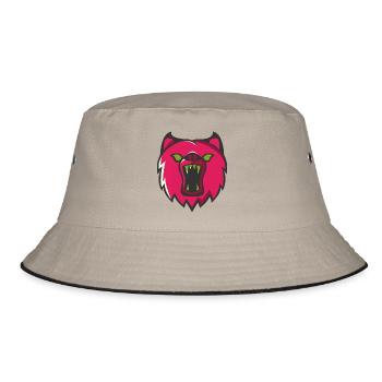 Bear - Bucket Hat - khaki/black - Front