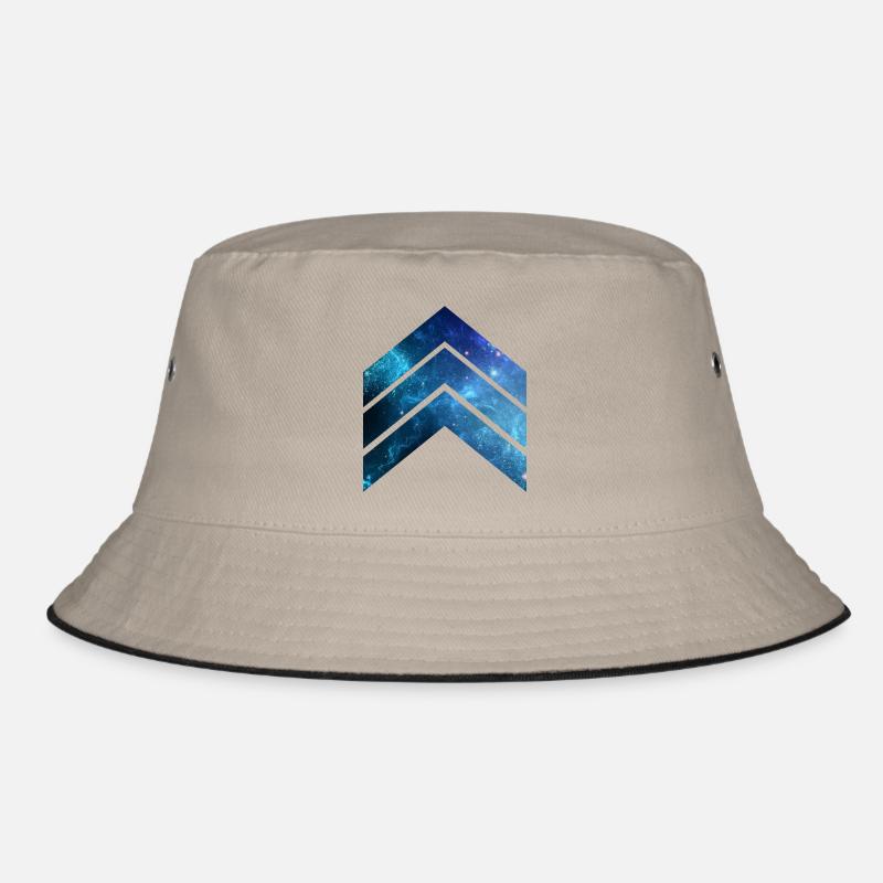 Blue Galaxy 2 - Bucket Hat - Khaki/Schwarz