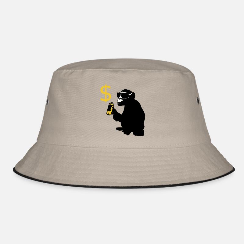 monkey sprayed dollar signs Bucket Hat