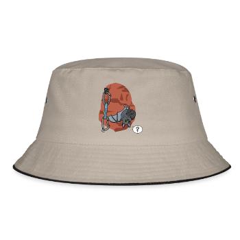 Climbing, Bat - Bucket Hat - khaki/black - Front