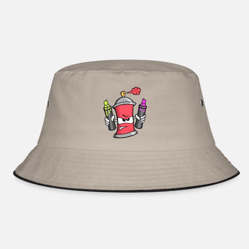 Graffiti Spray Can (red) Bucket Hat