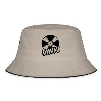 vinyl - Bucket Hat - khaki/black - Front