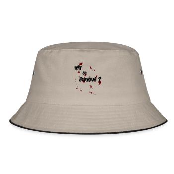 Why so serious? - Bucket Hat - khaki/black - Front