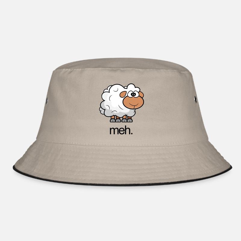 Schaf-Illustrationscomic mit Zitat Bucket Hat