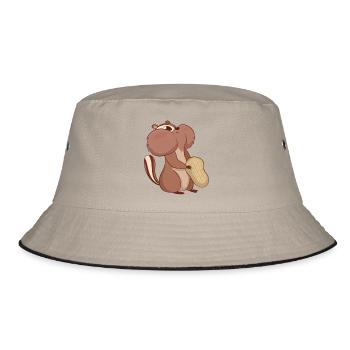 Chipmunk Streifenhörnchen - Bucket Hat - khaki/black - Front