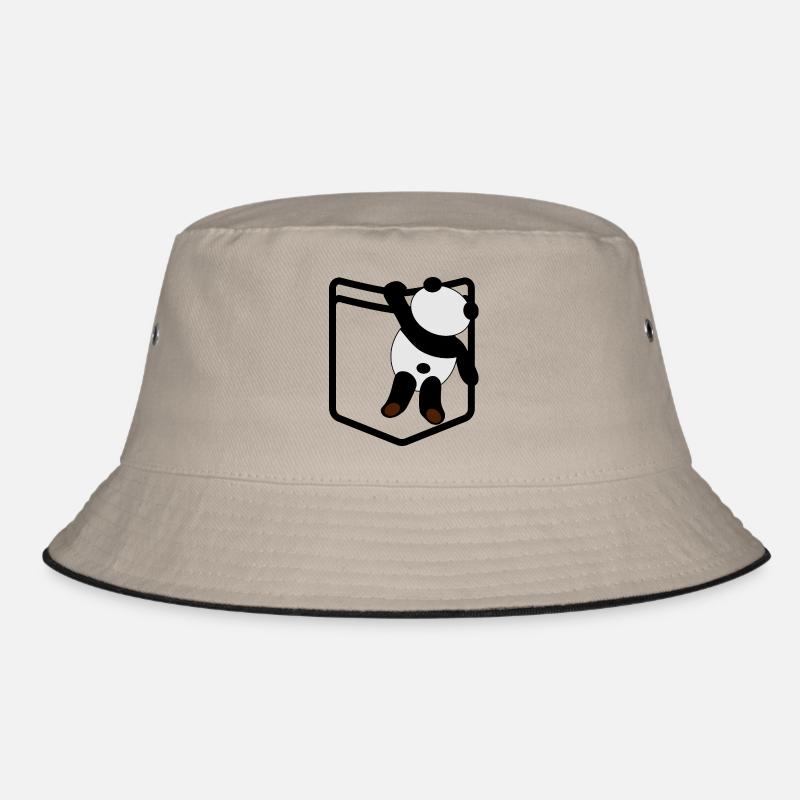 Poche de chemise Panda Pocket Panda - Bob - kaki/noir