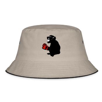 boxeur singe - Bob - kaki/noir - Devant