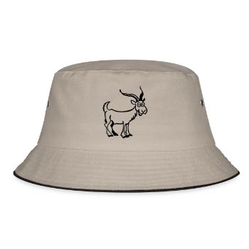 Goat - Bucket Hat - khaki/black - Front