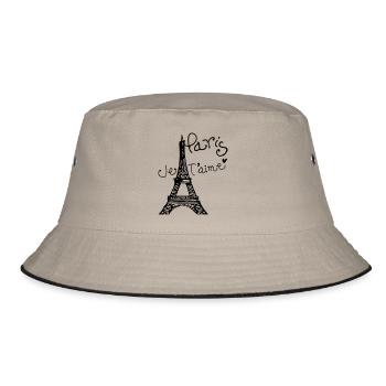 Paris Je T'aime Tour Eiffel - Bob - kaki/noir - Devant