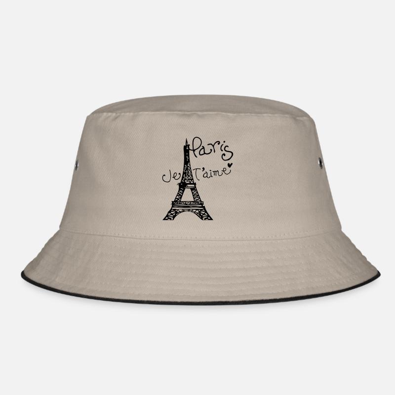 Paris Je T'aime Eiffelturm Bucket Hat