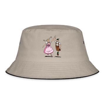 Paire dans Dirndl et culotte - Bob - kaki/noir - Devant