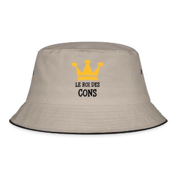 The King of Cons - Bucket Hat - khaki/black - Front
