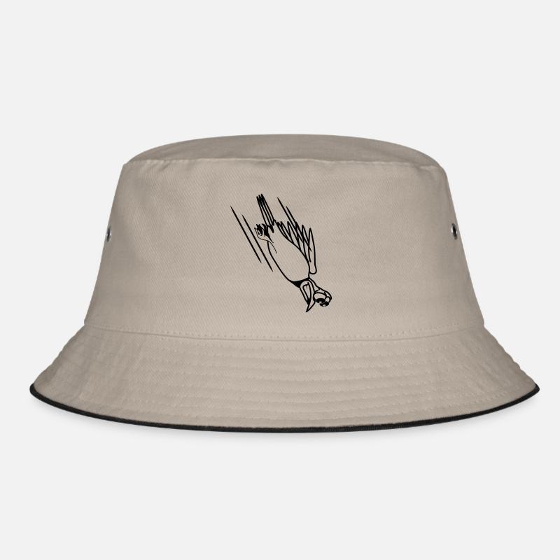 witzig Vogel Absturz Cool lustig Comic Bucket Hat