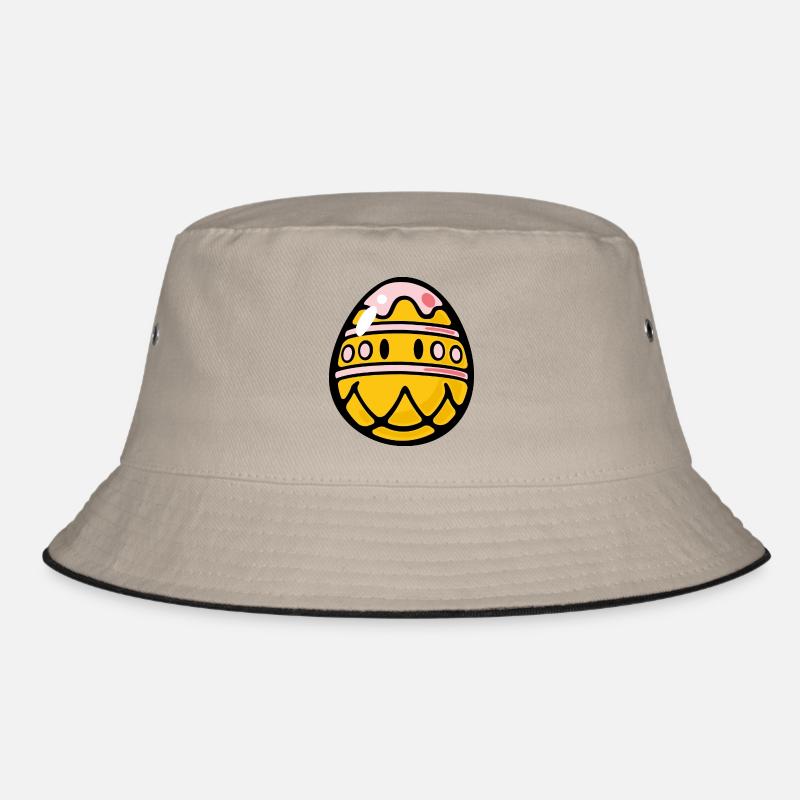 Smiley Easter Egg Bucket Hat