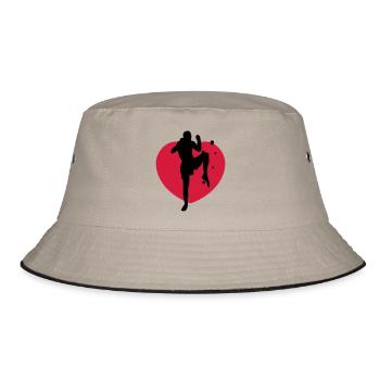muay thai - Bucket Hat - khaki/black - Front