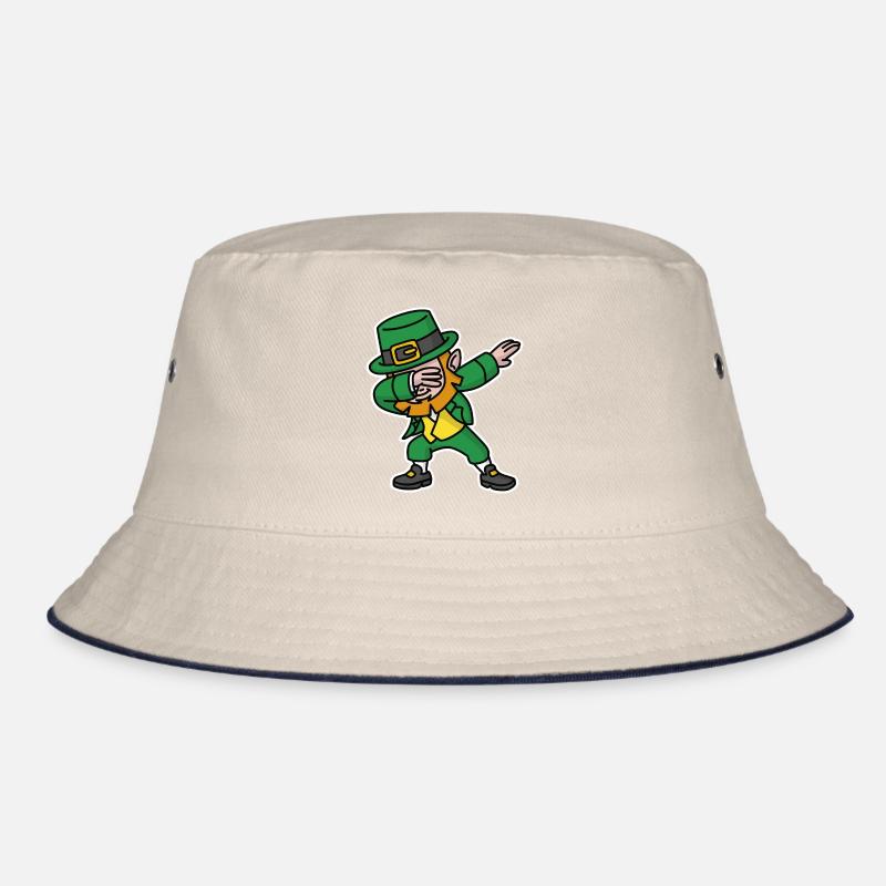 Dab dabbing leprechaun St. Patrick's day Bucket Hat