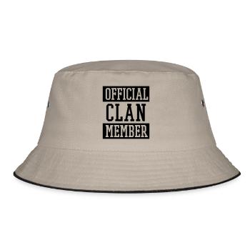 Official Clan Member - Bucket Hat - khaki/black - Front