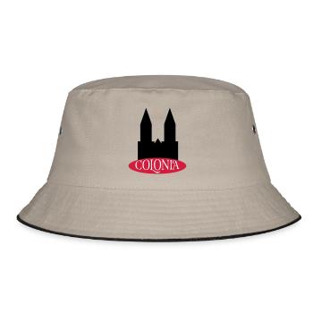 Köln - Bucket Hat - Khaki/Schwarz - Vorne