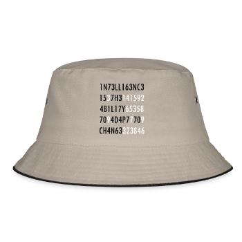 Intelligence-Citation from Science Intelligence Nerd - Bucket Hat - khaki/black - Front