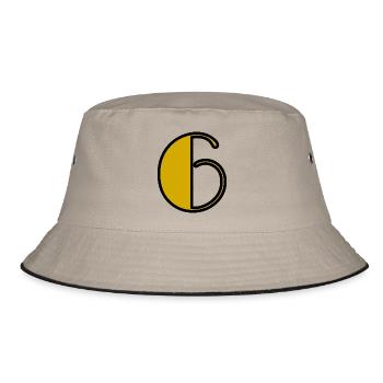 6 YEARS. 6th ANNIVERSARY. BIRTHDAY 6 YEARS. 6 - Bucket Hat - khaki/black - Front