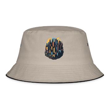 Skyline - Bucket Hat - khaki/black - Front
