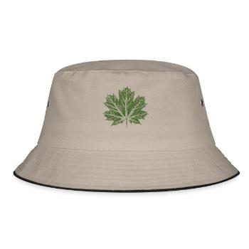Maple Leaf / Leaf - BOTANICAL Maple - Bucket Hat - khaki/black - Front