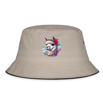 Alpaca - Bucket Hat - khaki/black - Front