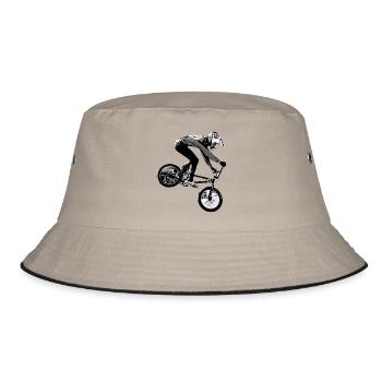 BMX (BMX) - Bucket Hat - Khaki/Schwarz - Vorne