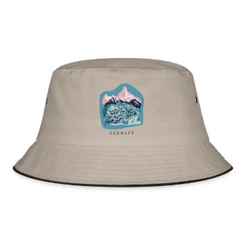 Zermatt - Bucket Hat - khaki/black - Front