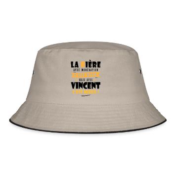 Vincent Bière Cadeau Humour cadeau Vincent - Bob - kaki/noir - Devant