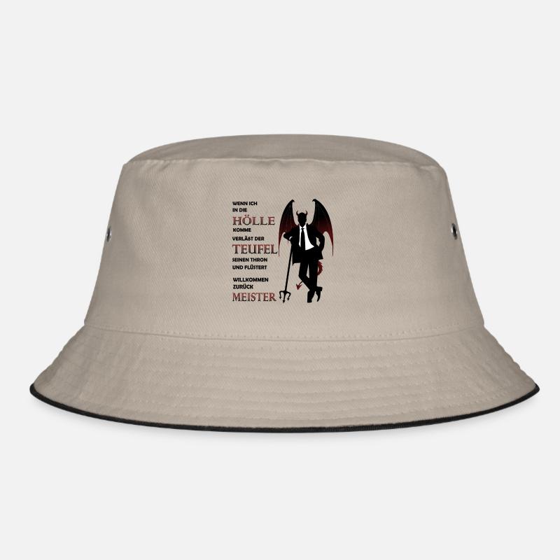 Devil Satan Lucifer Hell Halloween Bucket Hat