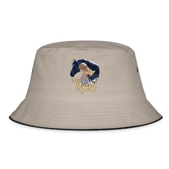 Art und Weise ich selbst zu sein - Bucket Hat - Khaki/Schwarz - Vorne