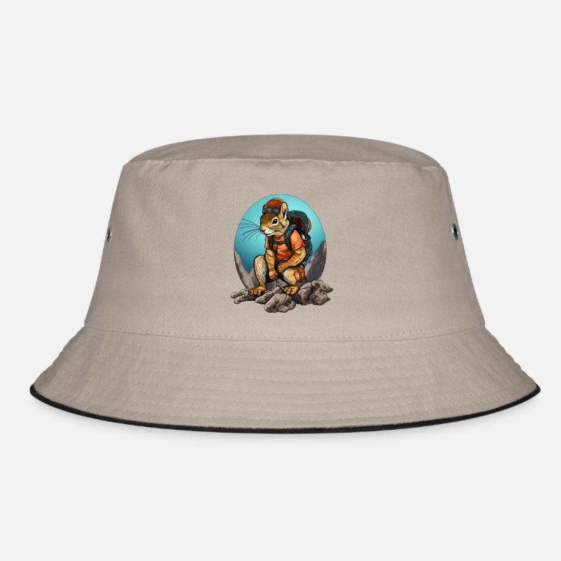Eichhörnchen Bergsteiger / Wandern Eichhörnchen Bucket Hat